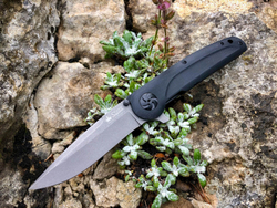 Складной нож Biker Z M390 Black G10 StoneWash