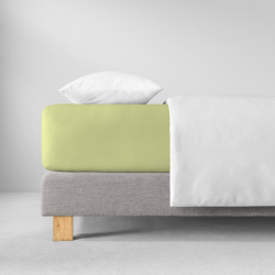 Простыня на резинке 150x200 Estella 555 maigrun ярко-зеленая