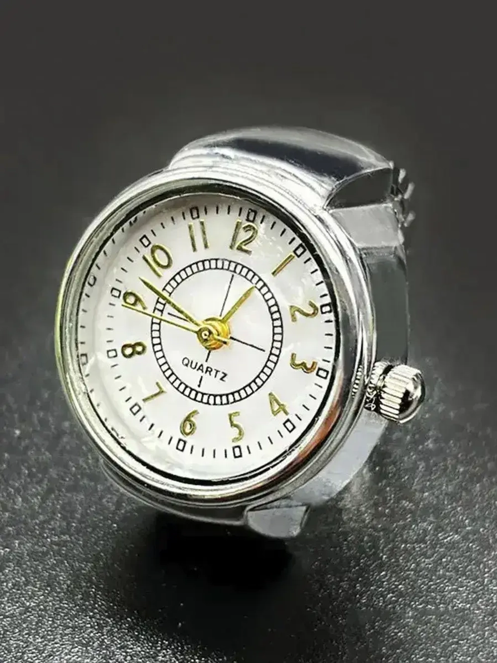 Часы-кольцо кварцевые, серебристый W9610-02