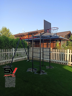 Монтаж уличного спортивно-игрового комплекса Sv Sport