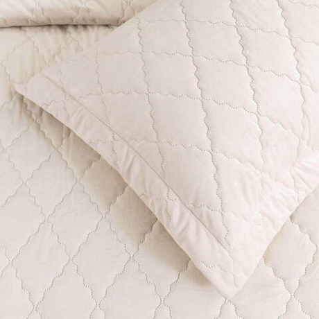 Покрывало 240х260 и 2 наволочки 50x70 Sofi De MarkO Деметра кремовое