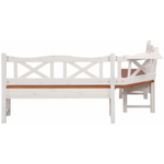 Стол обеденный и угловая скамья Ванда из массива сосны / стол