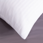 Наволочки 50х70 2 шт Страйп Сатин однотонный Отель белый 100% Хлопок 1x1 N1CTH03657