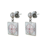 Серьги Fiore Luna ENAMEL ROSE AE03194-3 R/S