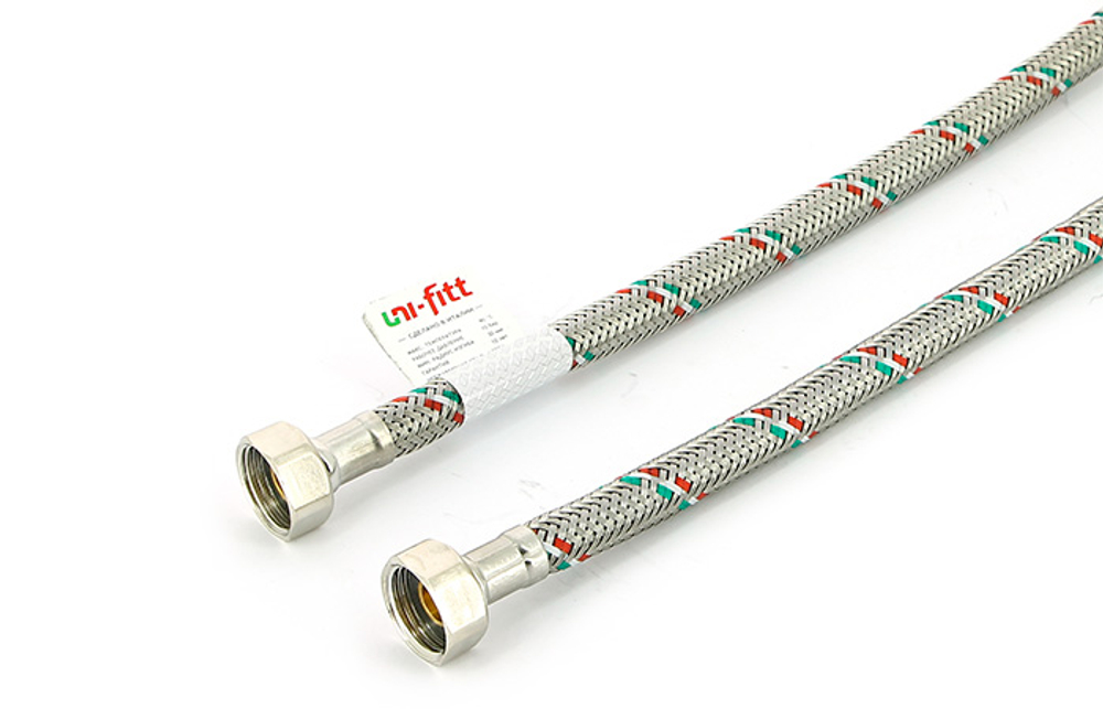 Шланг в мет. опл. 1/2" 30см г/г UNI-FITT
