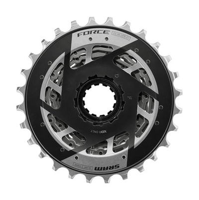 Кассета SRAM FORCE XG-1270, 12 speed (12 скоростей), E1, Silver (серебряный)