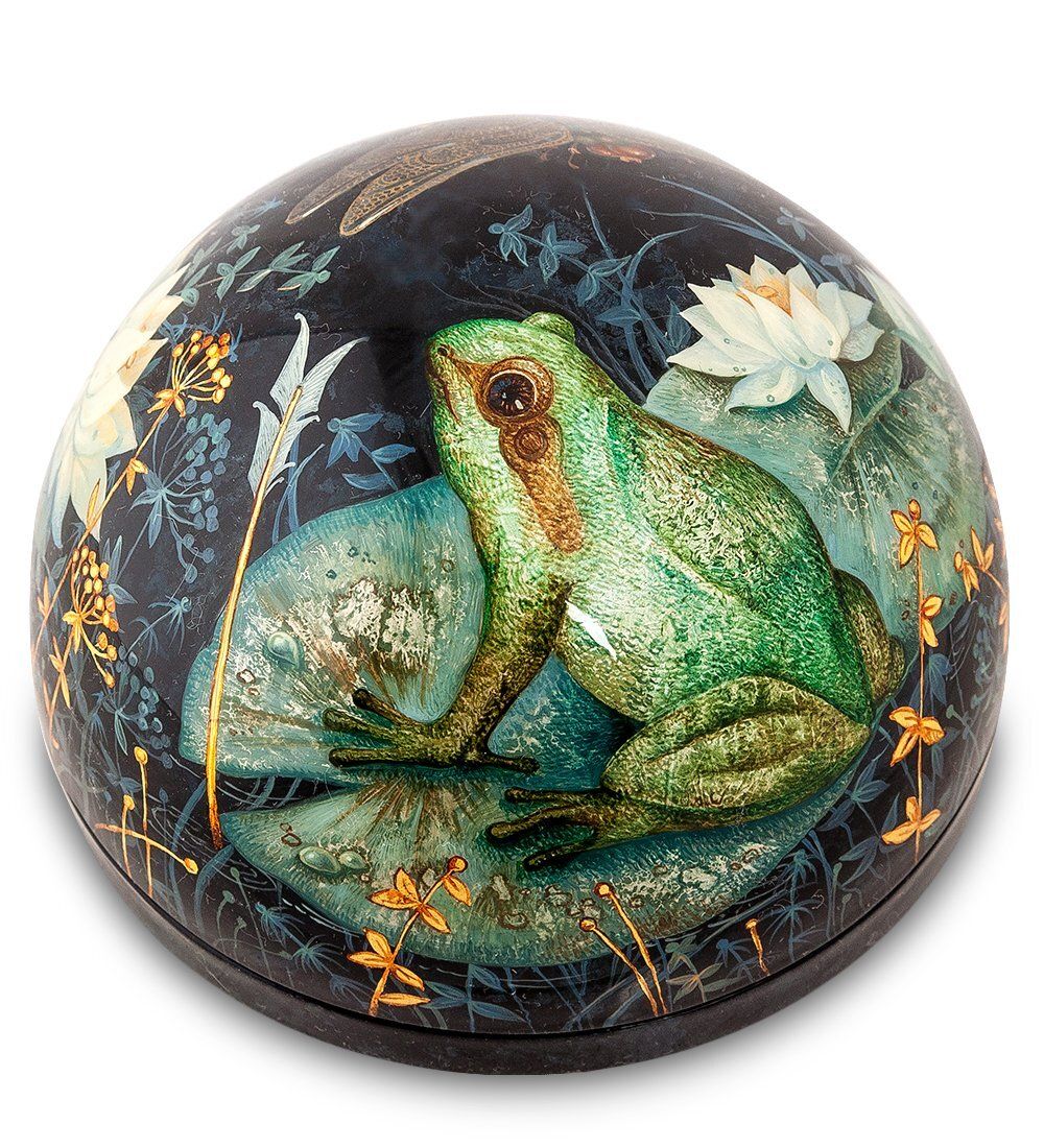Народные промыслы ШК-65/ 1 Шкатулка «Лягушка удачи» исп. Качалкина