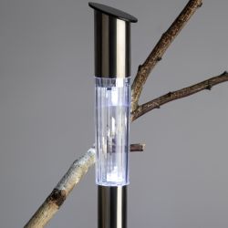 Светильник уличный ЭРА ERASF23-16 Стиль на солнечной батарее холодный белый высота 70 см 1 LED | Садовые декоративные светильники