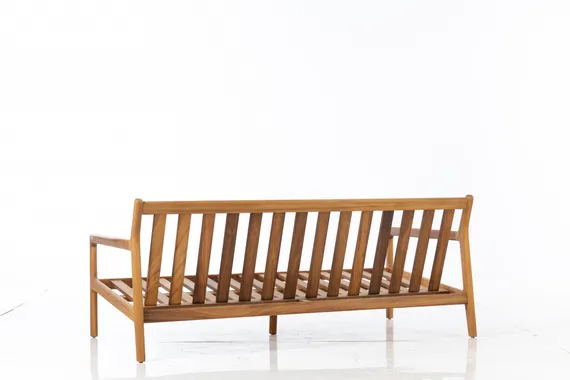 Комплект мебели Verda из массива ироко, диван, 2 кресла, столик