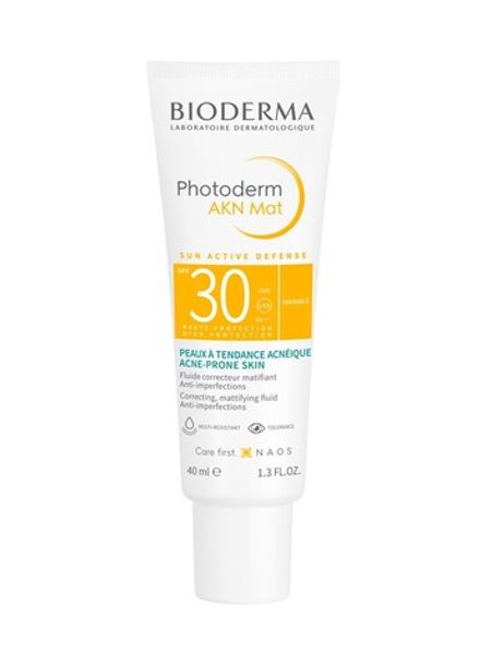 Bioderma Photoderm AKN Mat SPF 30 Солнцезащитная матирующая эмульсия AKN SPF30, 40 мл