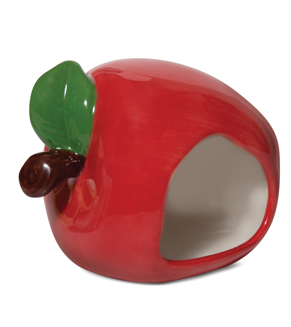 Домик для мелких животных керамический "Яблочко", 90*85*80мм, Triol