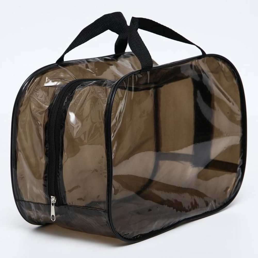 7048561 Сумка в роддом 23х32х17, цветной ПВХ, цвет черный