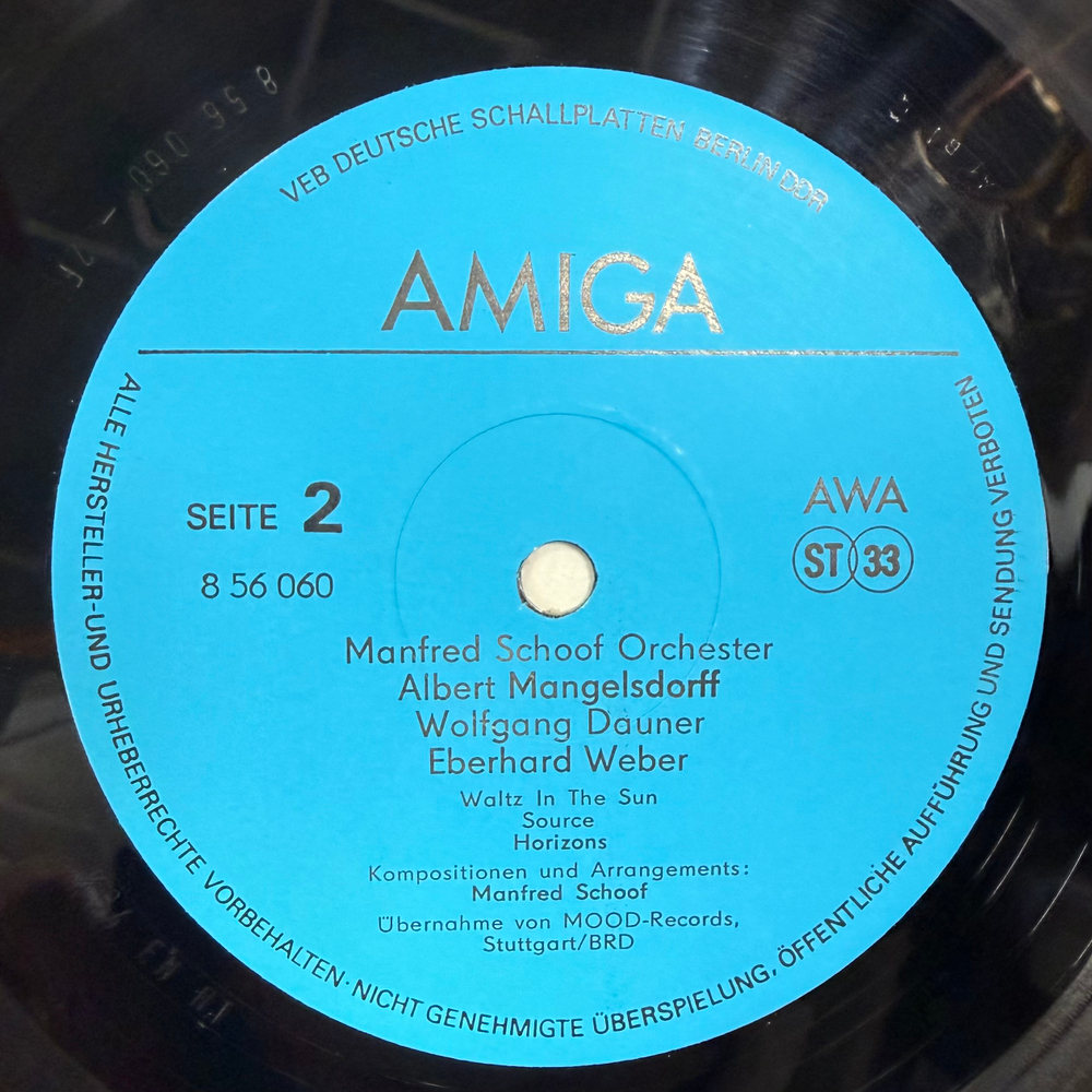 Виниловая пластинка Manfred Schoof Orchester + Albert Mangelsdorff LP