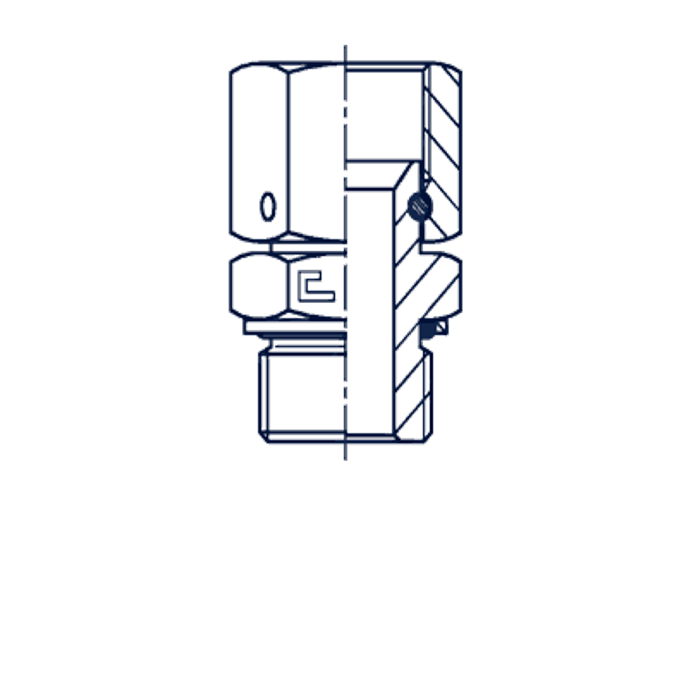 Штуцер FNH JIC 1.1/16" BSP 3/4