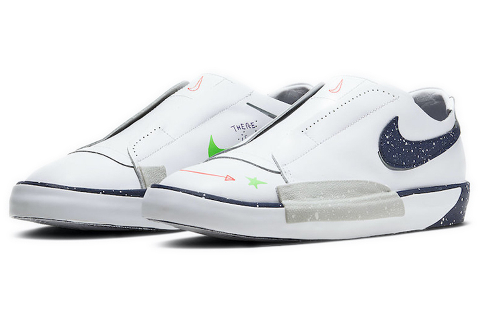 Кроссовки Nike Blazer Low Slip Blue Void (Женская размерная сетка)