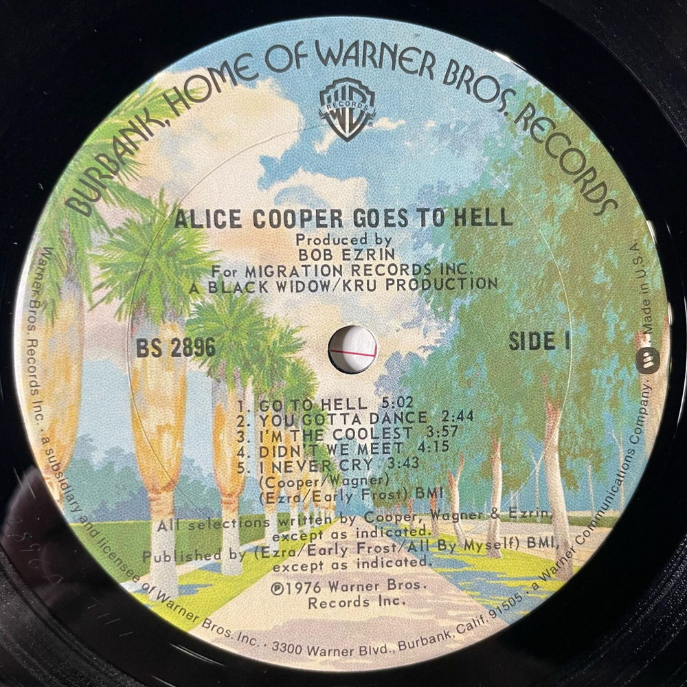 Винтажная виниловая пластинка LP Alice Cooper Goes To Hell (USA 1976)