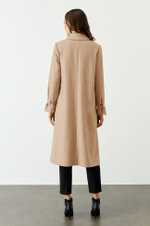 0092 Пальто женское (бежевый)