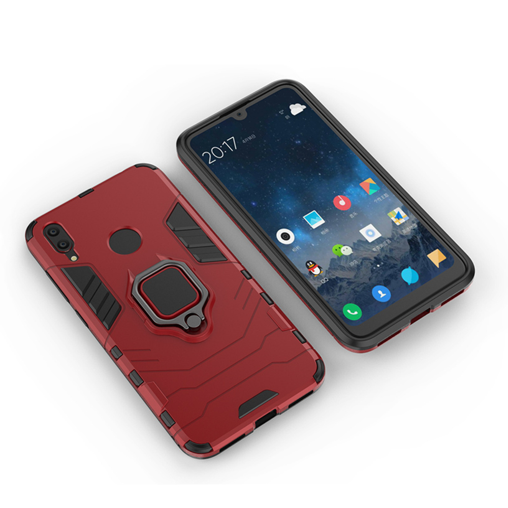 Противоударный чехол с кольцом Panther Case для Huawei Y7 (2019)