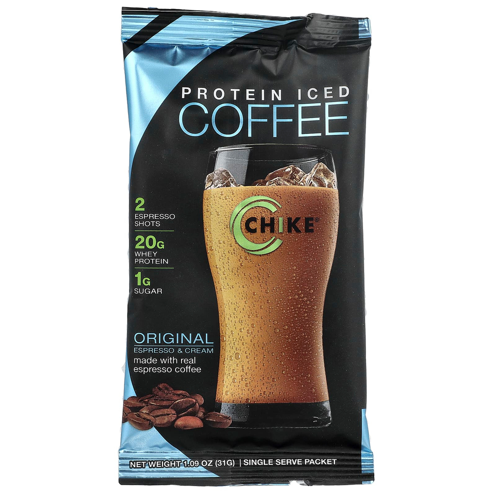 Chike Nutrition, Холодный кофе с высоким содержанием протеина, оригинальный, 12 пакетиков, 31 г (1,08 унции)
