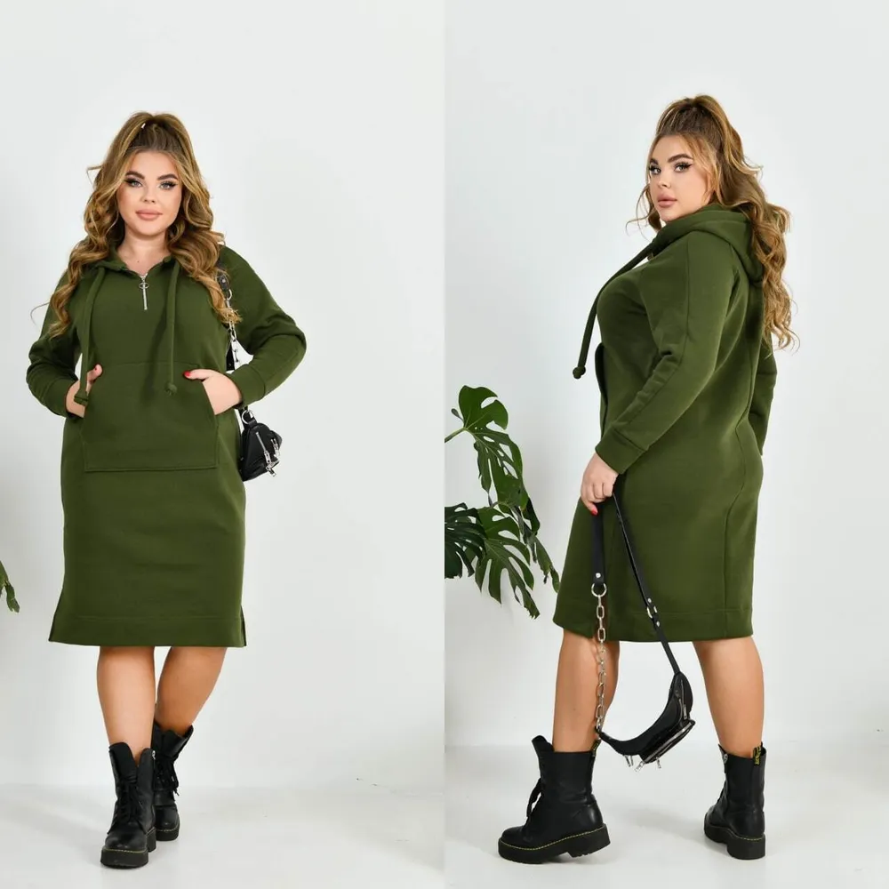 Платье-худи УК-3601-1 Фабрика Моды