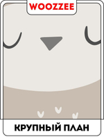 Наклейка декоративная ростомер "Принцесса сова"