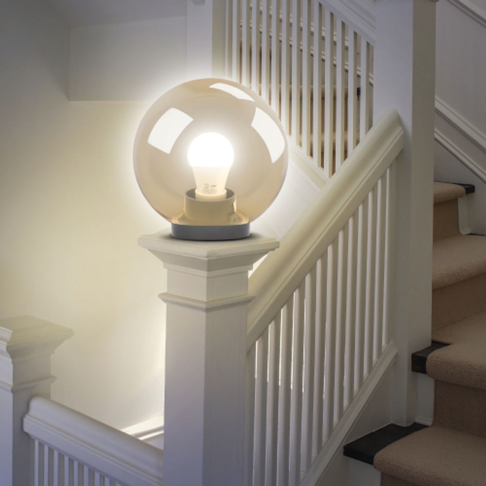 Садово-парковый светильник ЭРА НТУ 01-100-303 шар золотистый на опору / кронштейн IP44 Е27 max100Вт d300mm