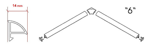 Декоративная планка Ravak 6 2000 XB442000001 Белая