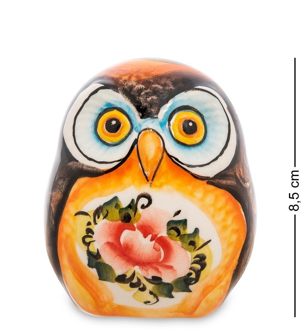 ГЛ- 272 Фигурка «Сова Софья» цв. (Гжельский фарфор)