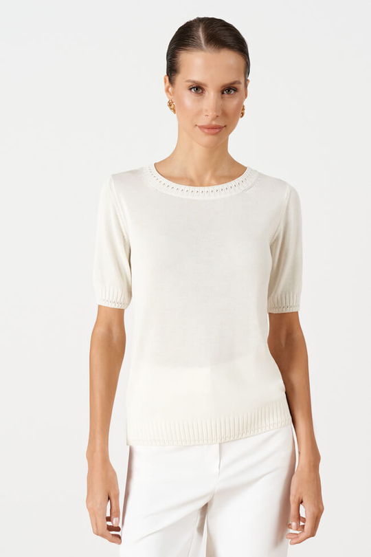 23255 Джемпер женский (молочный)