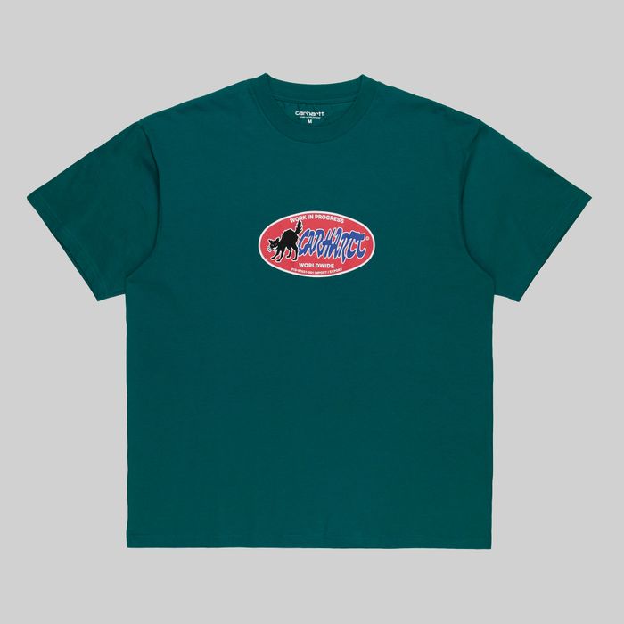 Футболка мужская Carhartt WIP Cat Sticker артикул:I032886_chervil - купить в магазине Дайс