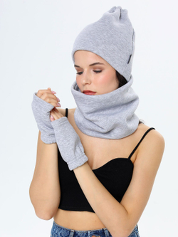 Митенки женские из футера с начесом