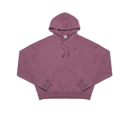 Худи Nothomme Monterest Vintage Washed Distressed Hoodie "Black Plum Purple Spot"