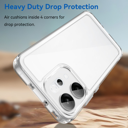 Противоударный чехол для OPPO Reno 14 Глобал и Reno 14F, усиленные прозрачные защитные рамки