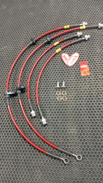 Комплект армированных тормозных шлангов HEL для Mitsubishi L200 IV (2006-2015)