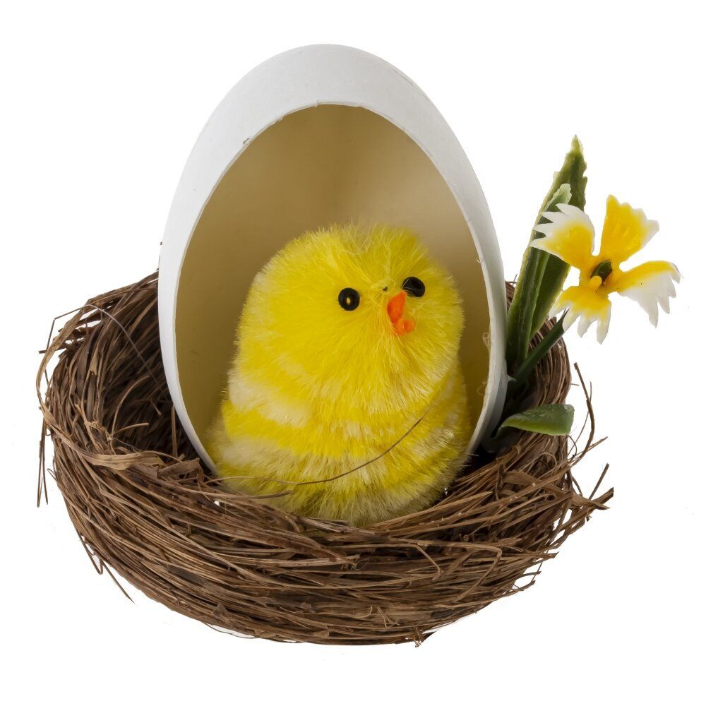 GAEM Набор из 6-ти изделий декоративных "Гнездо пасхальное" (6*4,5), L18 W14 H5,5 см