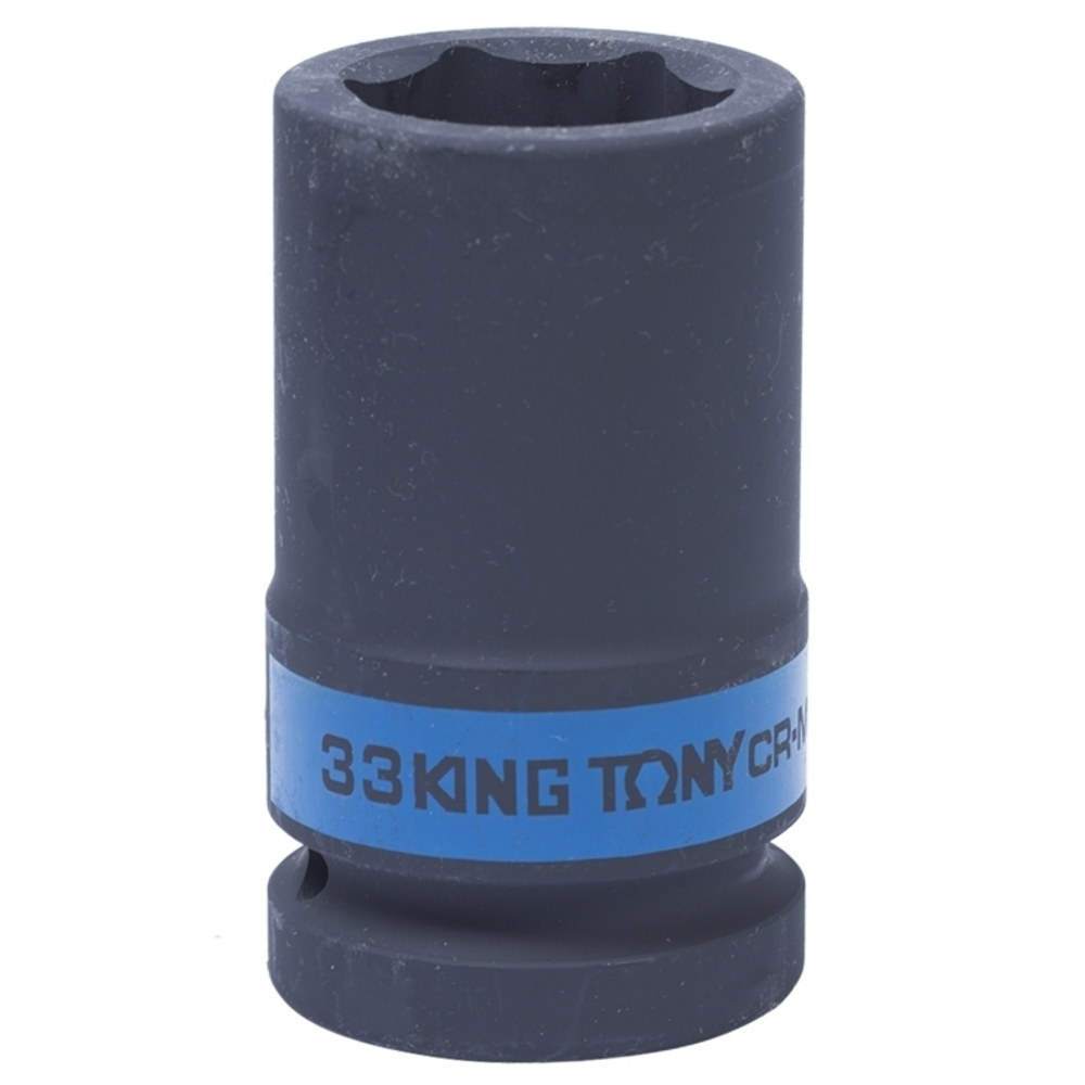 KING TONY (843533M) Головка торцевая ударная глубокая шестигранная 1", 33 мм