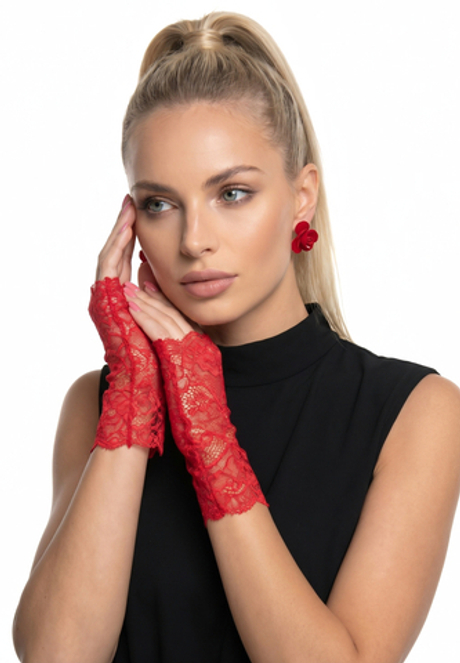 Митенки 0601-45 алый