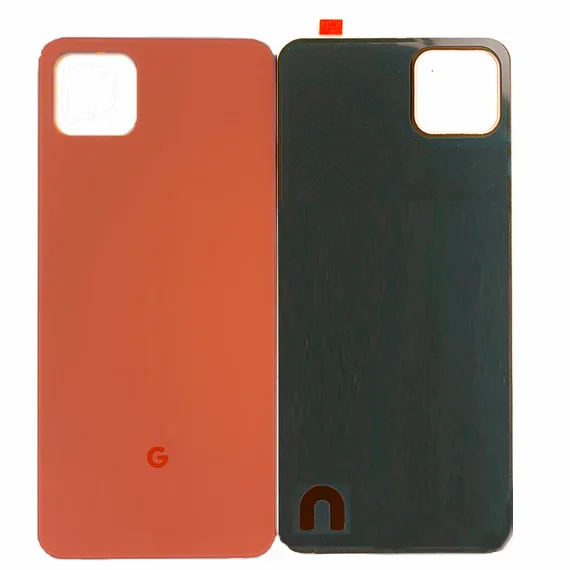 Задняя крышка для Google Pixel 4 XL оранжевая (Oh So Orange) без стекла камеры