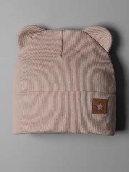 Шапка детская на осень с ушками