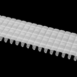 Шторная лента Oz-Is арт. 2967, коэф сборки 1:3,0, цвет белый (ширина 65 mm)