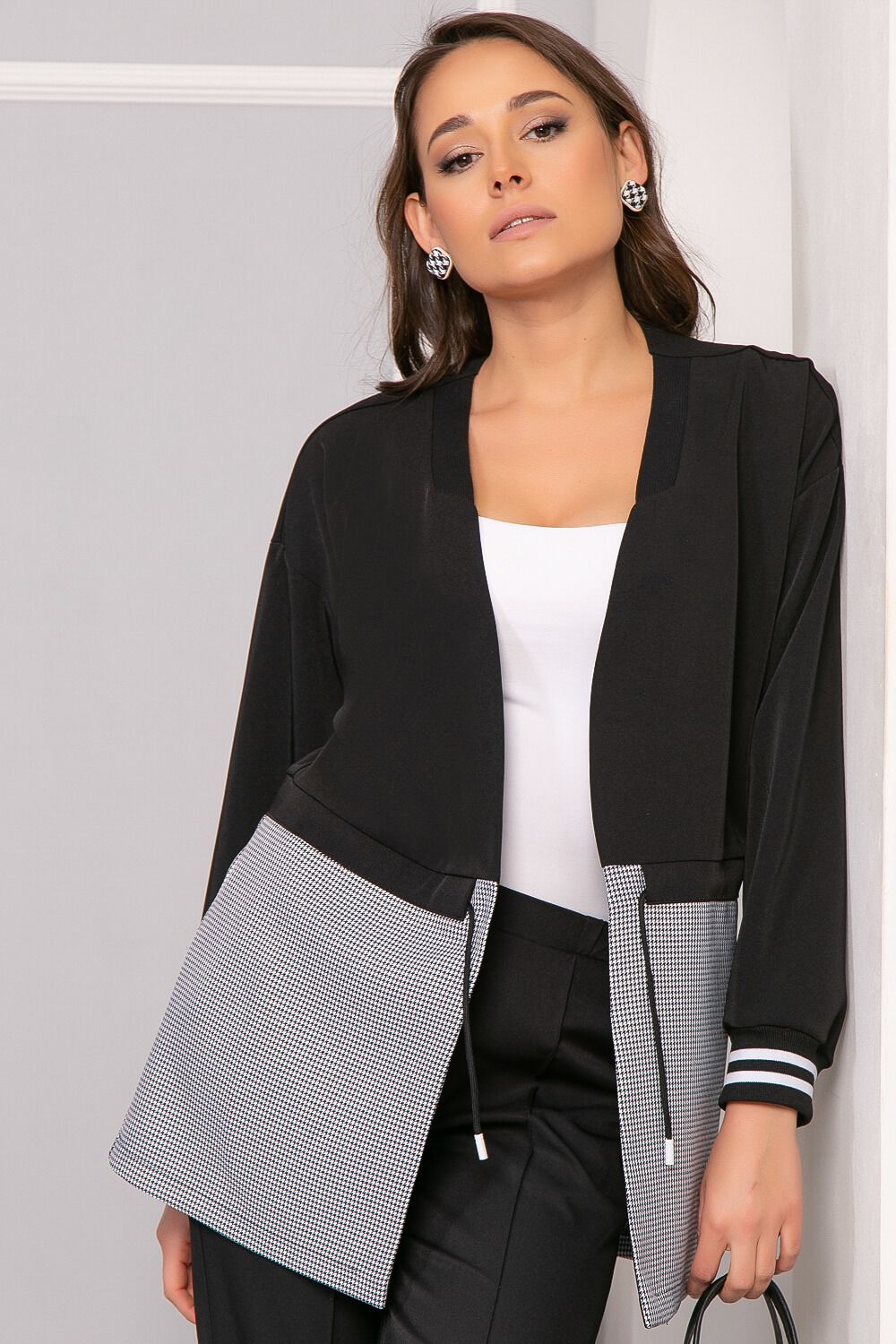 Жакет "На стиле" (блэк/грей) Б5072 LT Collection