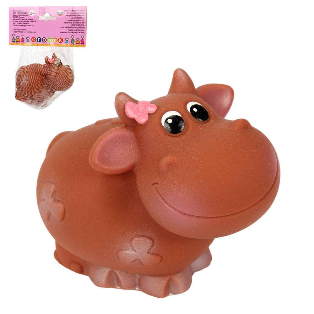 Игрушка ПВХ Коровка Ириска (Огонек)