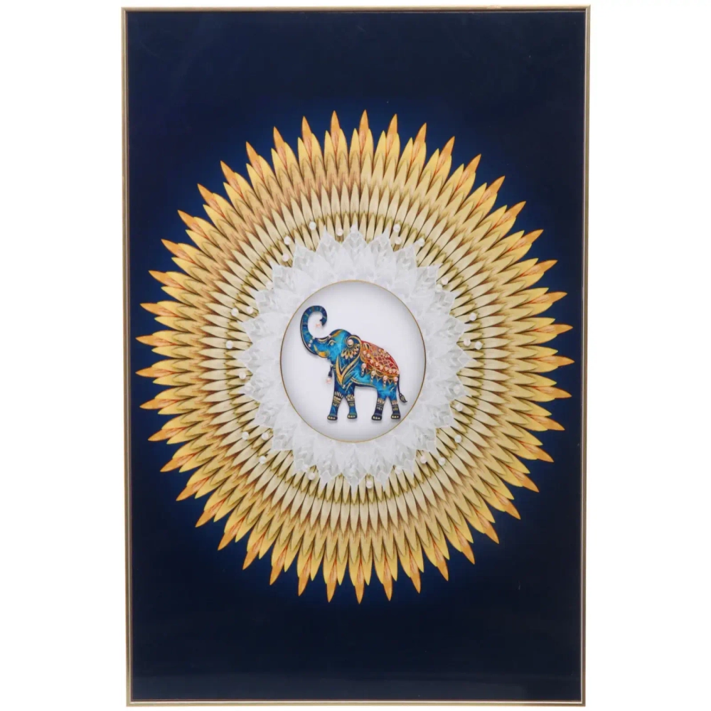 Картина интерьерная в раме «ШАНТИ», слон, 19*29см (термоусадочная пленка)