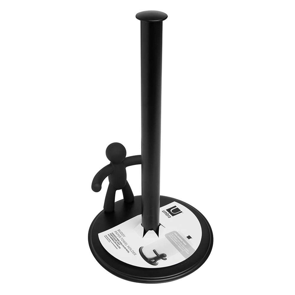 Держатель для бумажных полотенец buddy, черный