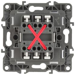 Переключатель перекрестный ЭРА Серия 12 12-1108-04 10АХ-250В, IP20, шампань