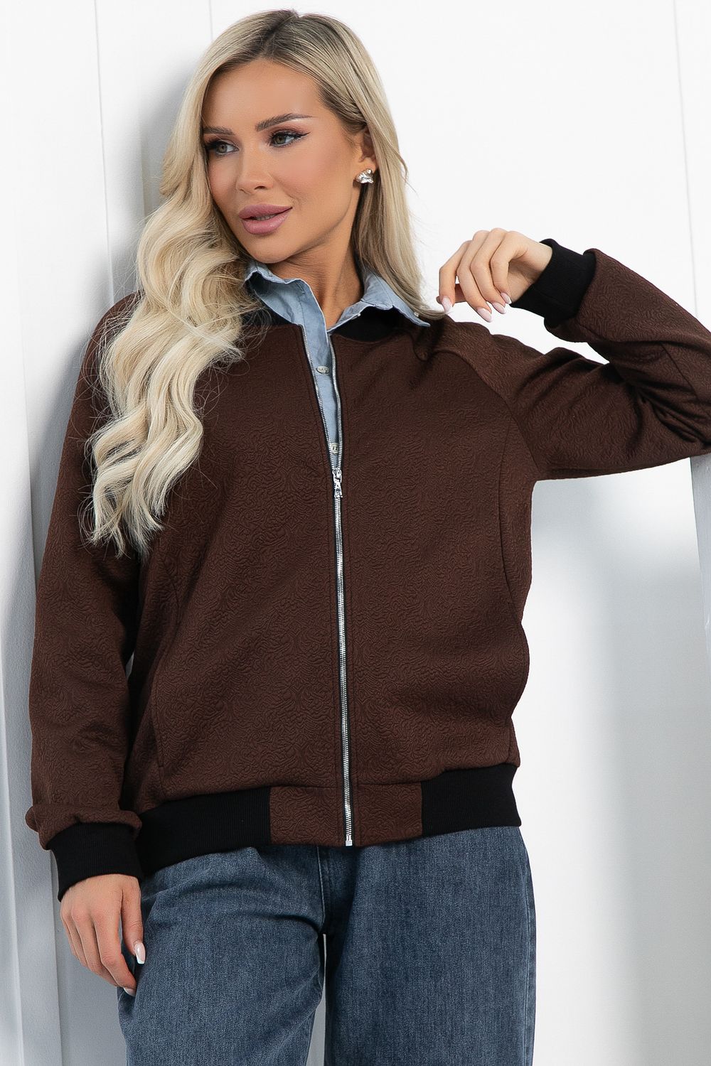 Бомбер Эшли (шоколад) Б12777-41М LT Collection