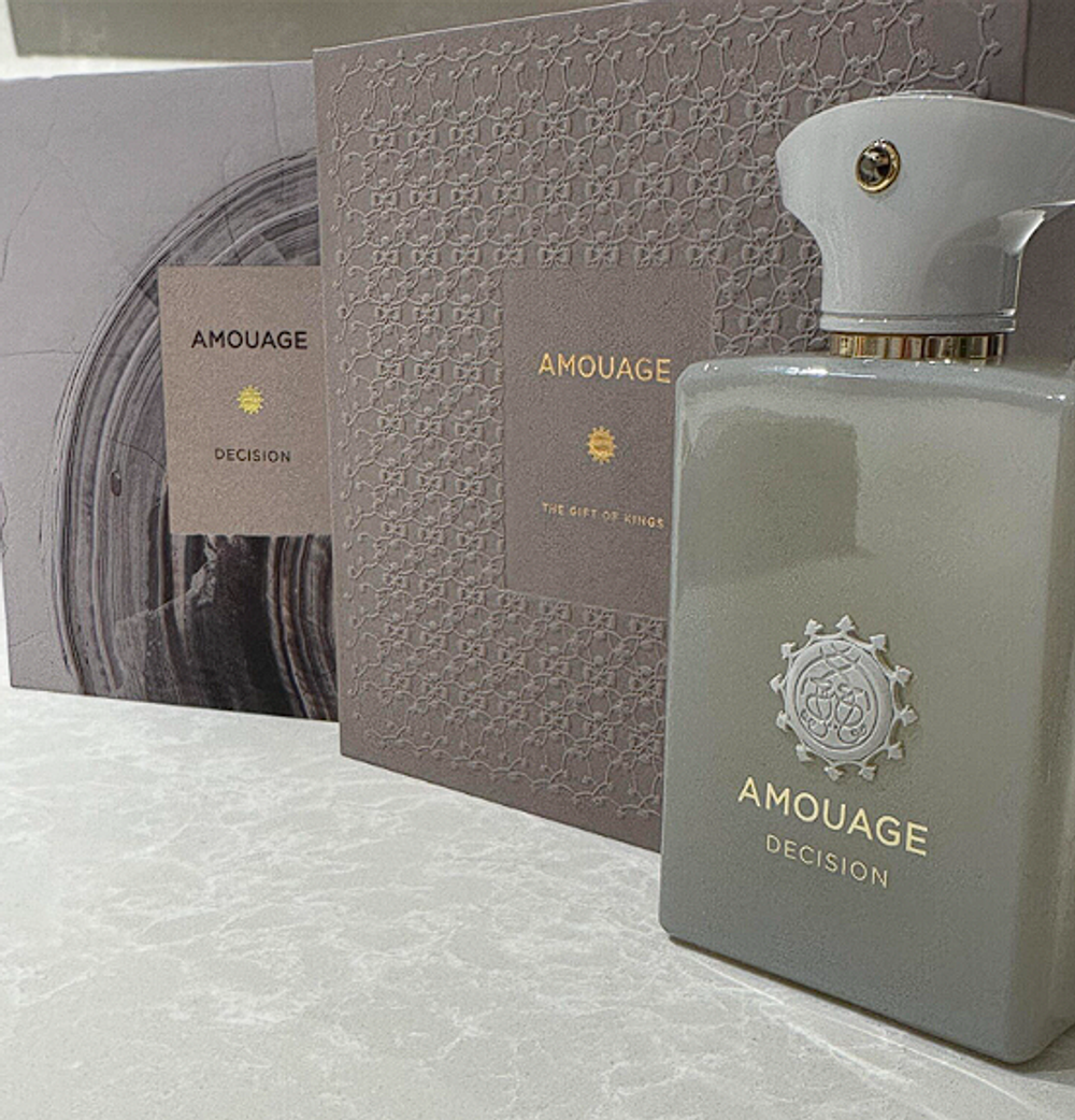 Decision Amouage 100ml (Коробка парфюма без слюды, парфюм новый, распаковка для фото)