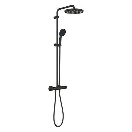 Душевая система GROHE Tempesta System 250 с термостатом для настенного монтажа, матовый черный (266702431)