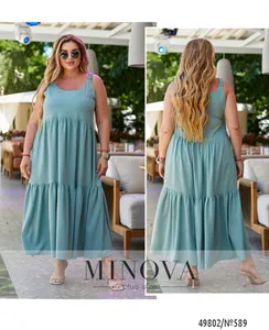 Платье 589-бирюзовый Minova