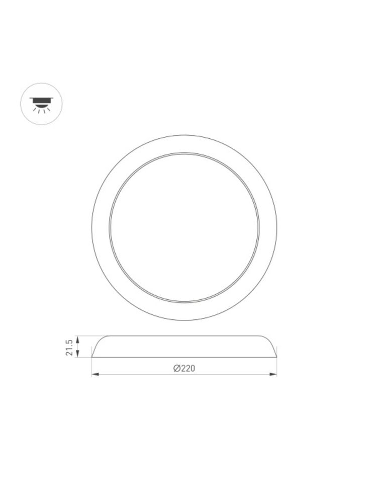Светильник светодиодный Arlight CL-FIOKK-R220-18W
